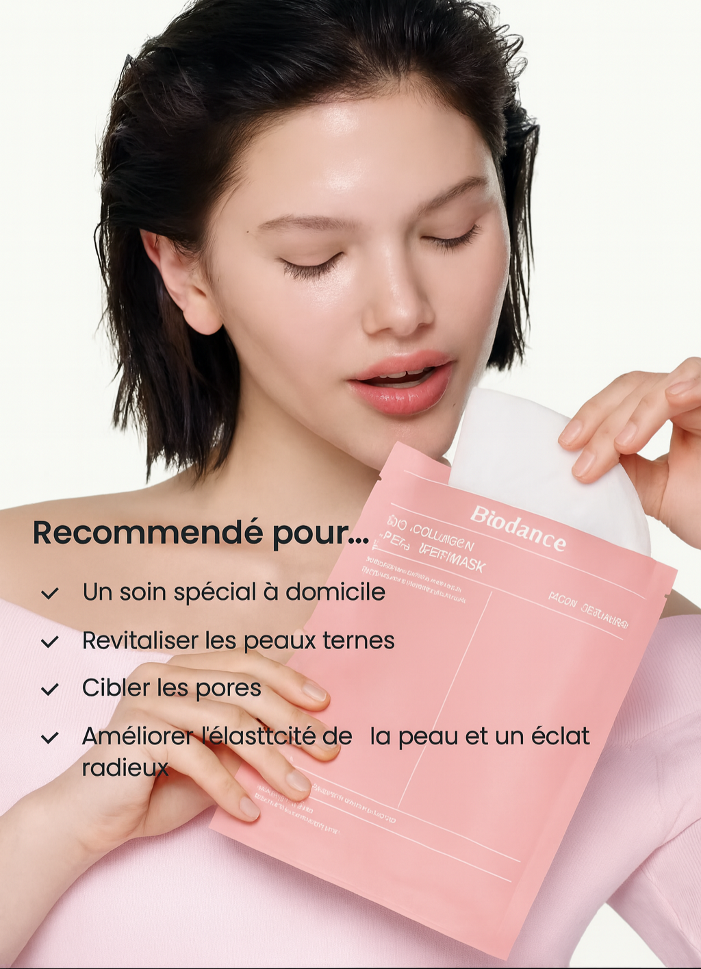Masque hydratant au colagène bio