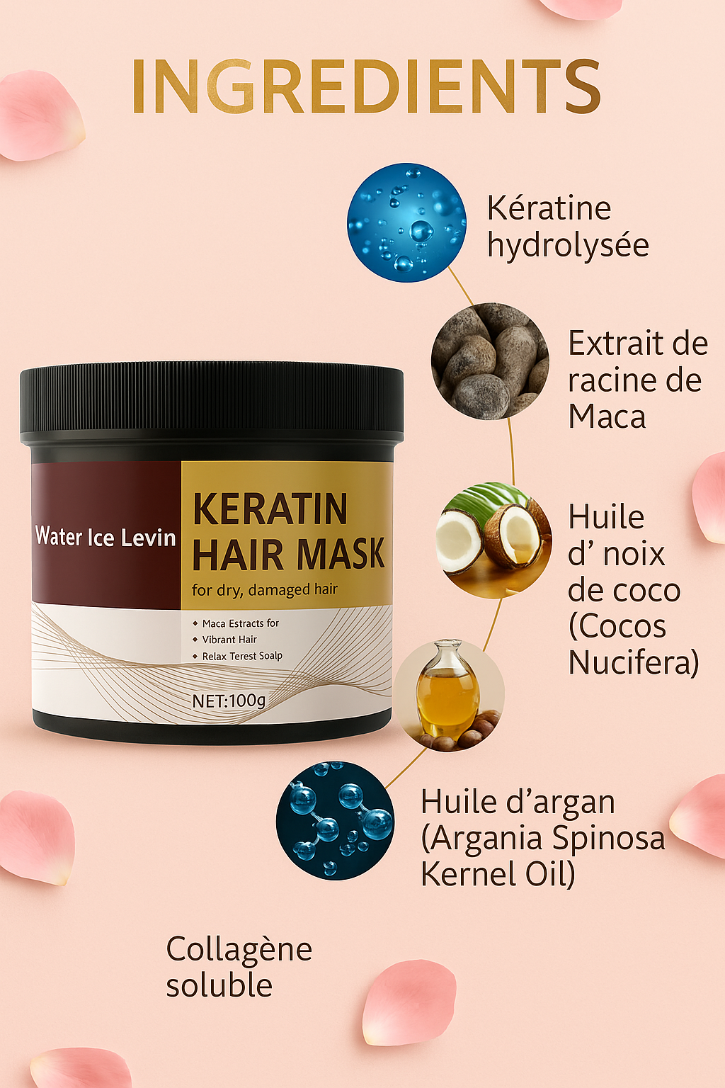 Masque capillaire a la kératine